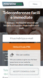 Mobile Screenshot of powwownow.it