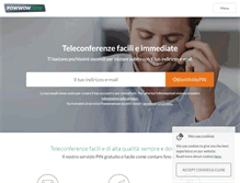 Tablet Screenshot of powwownow.it