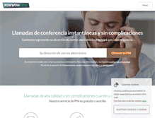 Tablet Screenshot of powwownow.es