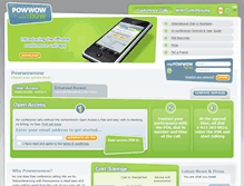 Tablet Screenshot of can.powwownow.com