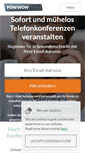 Mobile Screenshot of powwownow.de