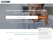 Tablet Screenshot of powwownow.de